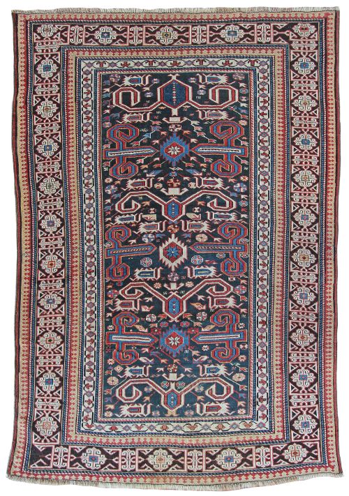 antique perepedil rug caucasus - CATEGORY: ANTIQUE RUGS - DATED 1890