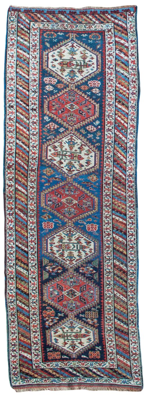 antique shashavan runner northern persia - CATEGORY: ANTIQUE RUGS - DATED 19TH CENTURY