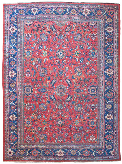 antique mahal carpet persian - CATEGORY: ANTIQUE RUGS - DATED 1910