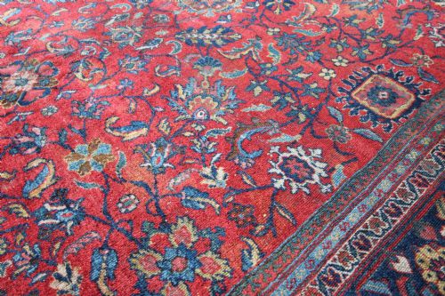 ANTIQUE MAHAL CARPET PERSIAN - ADDITIONAL PHOTO 1