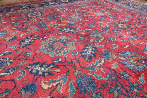 ANTIQUE MAHAL CARPET PERSIAN - ADDITIONAL PHOTO 5