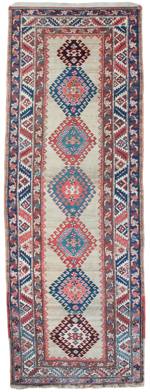 antique transcaucasian runner south caucasus - CATEGORY: ANTIQUE RUGS - DATED 1880