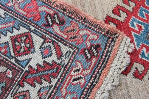 ANTIQUE TRANSCAUCASIAN RUNNER SOUTH CAUCASUS - ADDITIONAL PHOTO 3