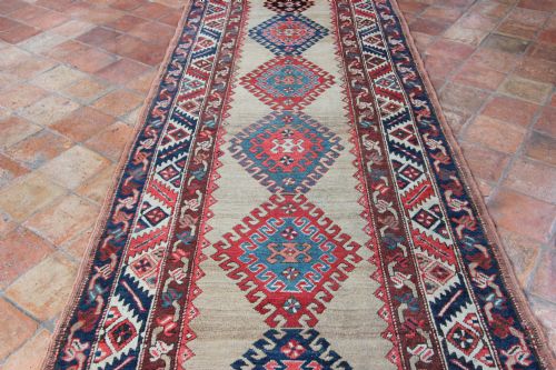 ANTIQUE TRANSCAUCASIAN RUNNER SOUTH CAUCASUS - ADDITIONAL PHOTO 8