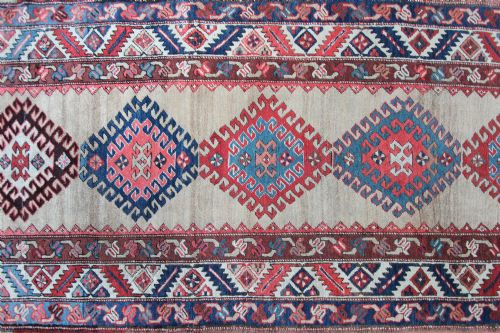 ANTIQUE TRANSCAUCASIAN RUNNER SOUTH CAUCASUS - ADDITIONAL PHOTO 9