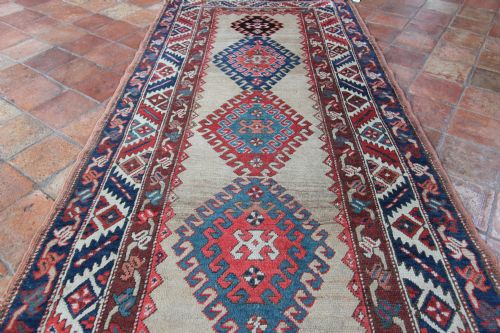 ANTIQUE TRANSCAUCASIAN RUNNER SOUTH CAUCASUS - ADDITIONAL PHOTO 10