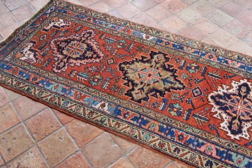 ANTIQUE PERSIAN HERIZ RUNNER - ADDITIONAL PHOTO 3
