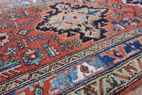 ANTIQUE PERSIAN HERIZ RUNNER - ADDITIONAL PHOTO 5