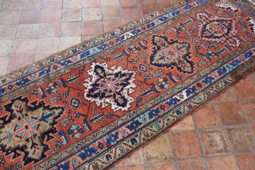 ANTIQUE PERSIAN HERIZ RUNNER - ADDITIONAL PHOTO 6