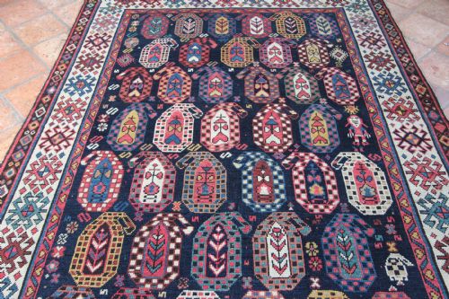 ANTIQUE GENDJE RUG CAUCASUS - ADDITIONAL PHOTO 2