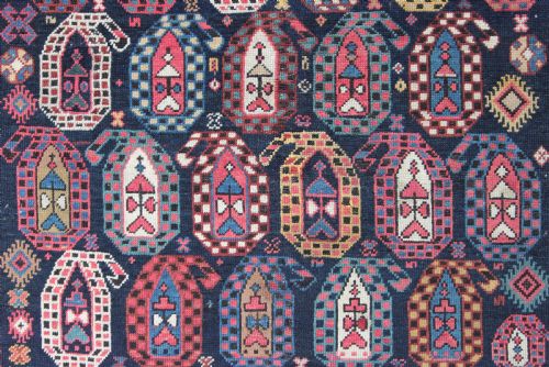 ANTIQUE GENDJE RUG CAUCASUS - ADDITIONAL PHOTO 6