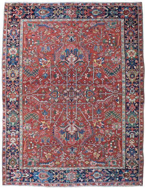 antique heriz carpet persian - CATEGORY: ANTIQUE RUGS - DATED 1900