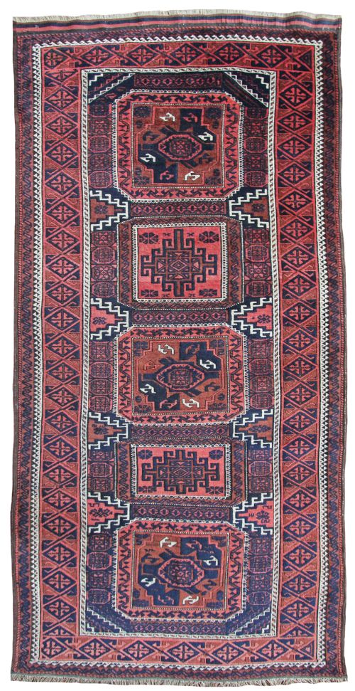 antique baluch rug - CATEGORY: ANTIQUE RUGS - DATED 1890