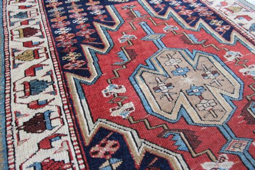 RARE HERIZ 'MASLAGHAN DESIGN' RUNNER PERSIAN - ADDITIONAL PHOTO 3