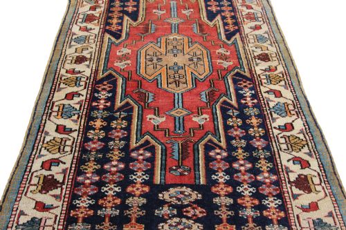 RARE HERIZ 'MASLAGHAN DESIGN' RUNNER PERSIAN - ADDITIONAL PHOTO 6