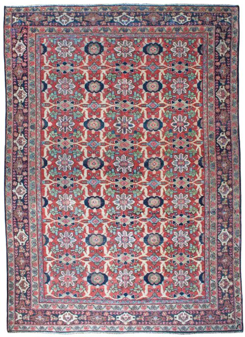 antique mahal carpet persian slightly distressed in places - CATEGORY: ANTIQUE RUGS - DATED 1910