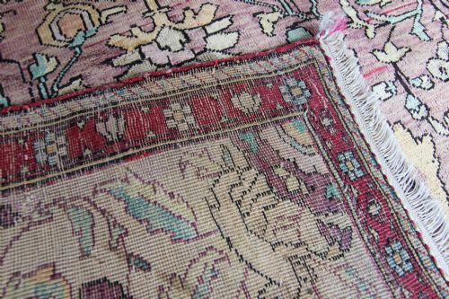 ANTIQUE SILK FEREGHAN RUG WESTERN PERSIA - ADDITIONAL PHOTO 3