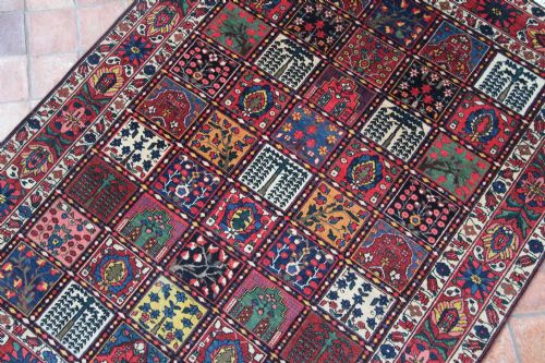 ANTIQUE 'GARDEN' DESIGN BAKTIARI RUG PERSIA - ADDITIONAL PHOTO 6