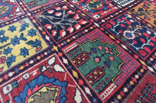 ANTIQUE 'GARDEN' DESIGN BAKTIARI RUG PERSIA - ADDITIONAL PHOTO 8