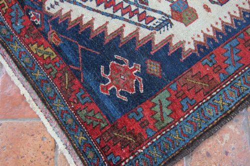 ANTIQUE HAMADAN RUG PERSIA - ADDITIONAL PHOTO 4