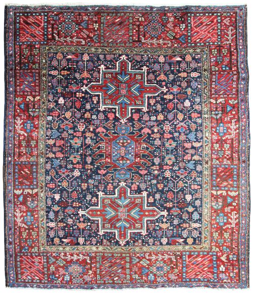 antique karaja rug persia - CATEGORY: ANTIQUE RUGS - DATED 1910