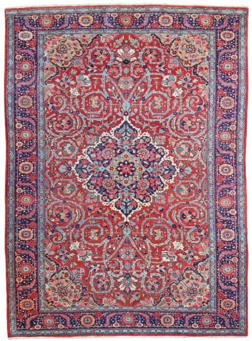 antique heriz carpet sharabian persia - CATEGORY: ANTIQUE RUGS - DATED 1910