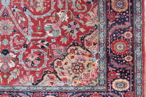 ANTIQUE HERIZ CARPET SHARABIAN PERSIA - ADDITIONAL PHOTO 4