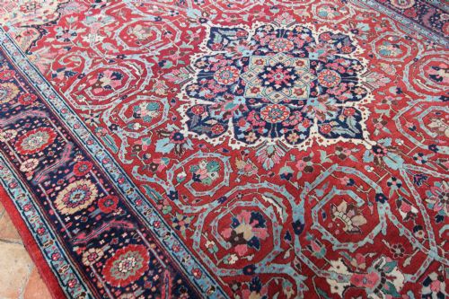 ANTIQUE HERIZ CARPET SHARABIAN PERSIA - ADDITIONAL PHOTO 7