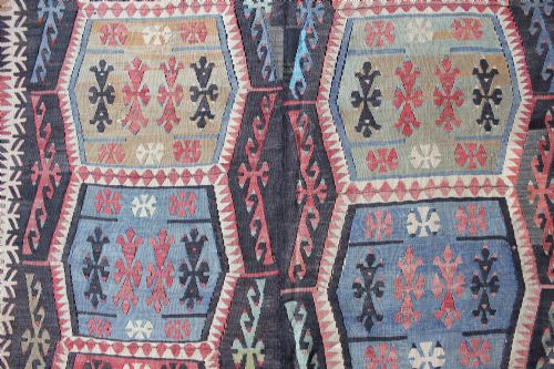 ANTIQUE KONYA KILIM SOUTHCENTRAL ANATOLIA - ADDITIONAL PHOTO 1