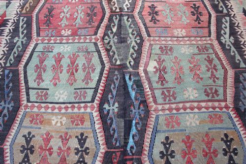 ANTIQUE KONYA KILIM SOUTHCENTRAL ANATOLIA - ADDITIONAL PHOTO 2