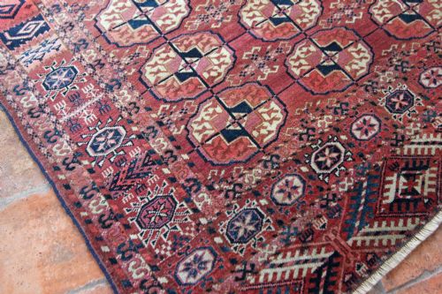 ANTIQUE TEKKE BOKHARA RUG - ADDITIONAL PHOTO 1