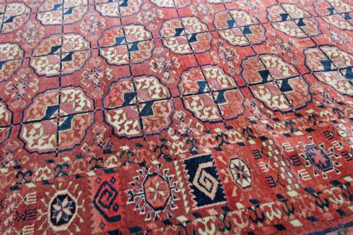 ANTIQUE TEKKE BOKHARA RUG - ADDITIONAL PHOTO 5