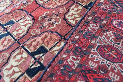 ANTIQUE TEKKE BOKHARA RUG - ADDITIONAL PHOTO 8