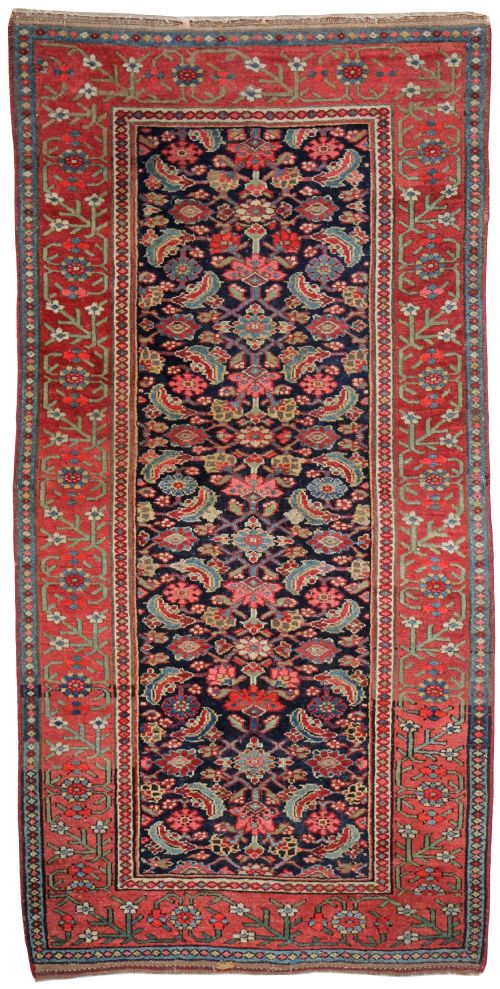 antique hamadan rug persia - CATEGORY: ANTIQUE RUGS - DATED 1900
