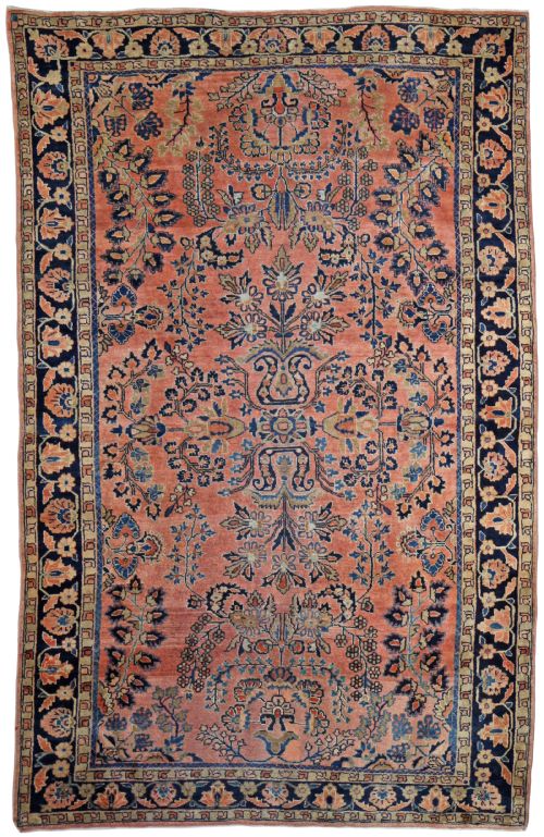 antique sarouk rug persia - CATEGORY: ANTIQUE RUGS - DATED 1910