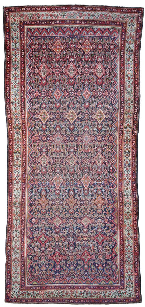 antique fereghan kelleh - CATEGORY: ANTIQUE RUGS - DATED 1900