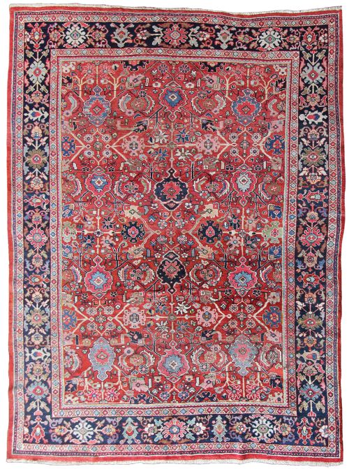 antique mahal carpet - CATEGORY: ANTIQUE RUGS - DATED 1910