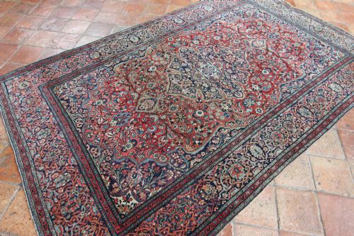 ANTIQUE KASHAN RUG 'ATESHOGLOU' MOHTASHAM WORKSHOP - ADDITIONAL PHOTO 3