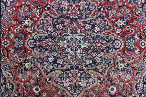 ANTIQUE KASHAN RUG 'ATESHOGLOU' MOHTASHAM WORKSHOP - ADDITIONAL PHOTO 5