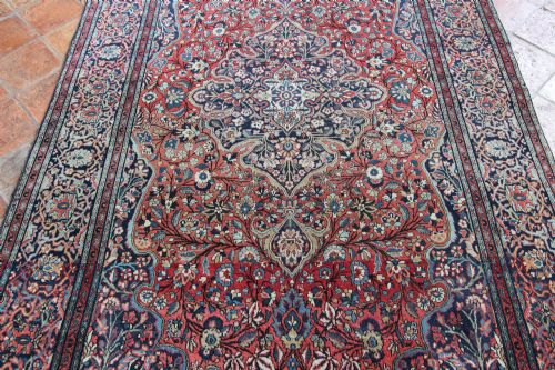 ANTIQUE KASHAN RUG 'ATESHOGLOU' MOHTASHAM WORKSHOP - ADDITIONAL PHOTO 7