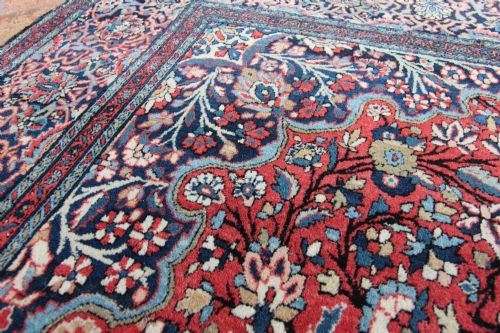 ANTIQUE KASHAN RUG 'ATESHOGLOU' MOHTASHAM WORKSHOP - ADDITIONAL PHOTO 9