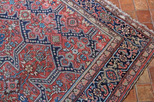 ANTIQUE HERIZ CARPET PERSIA - ADDITIONAL PHOTO 3