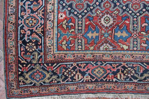 ANTIQUE HERIZ CARPET PERSIA - ADDITIONAL PHOTO 5