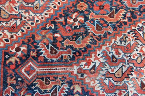 ANTIQUE KHAMSEH 'CHICKEN' RUG SOUTHERN PERSIA - ADDITIONAL PHOTO 5