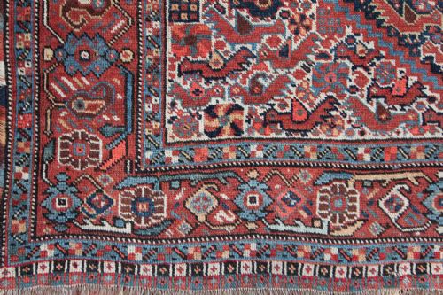 ANTIQUE KHAMSEH 'CHICKEN' RUG SOUTHERN PERSIA - ADDITIONAL PHOTO 7