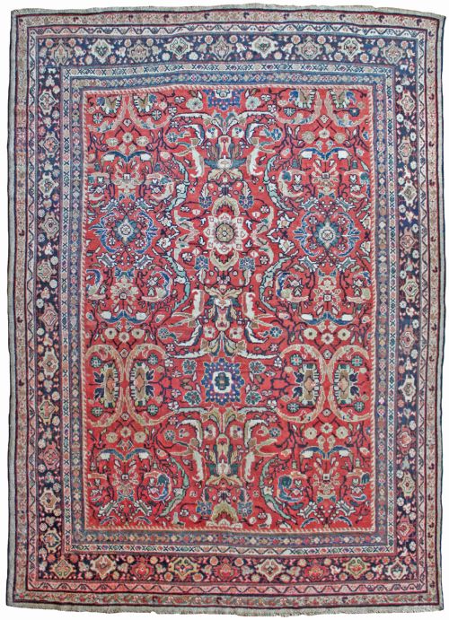 antique mahal carpet persian - CATEGORY: ANTIQUE RUGS - DATED 1920