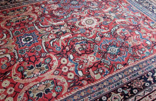 ANTIQUE MAHAL CARPET PERSIAN - ADDITIONAL PHOTO 4