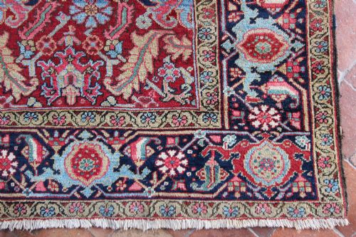 ANTIQUE HERIZ CARPET PERSIA - ADDITIONAL PHOTO 4