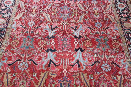ANTIQUE HERIZ CARPET PERSIA - ADDITIONAL PHOTO 5