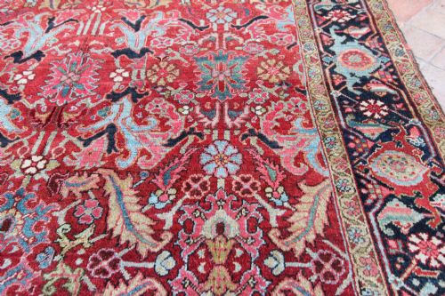 ANTIQUE HERIZ CARPET PERSIA - ADDITIONAL PHOTO 12
